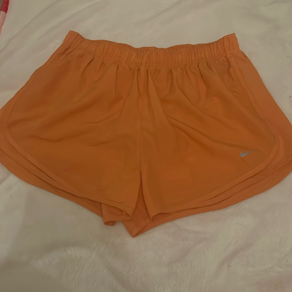 Orange Nike Running Shorts
